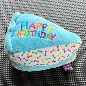 MULTIPET Happy Birthday Cake Dog Toy
